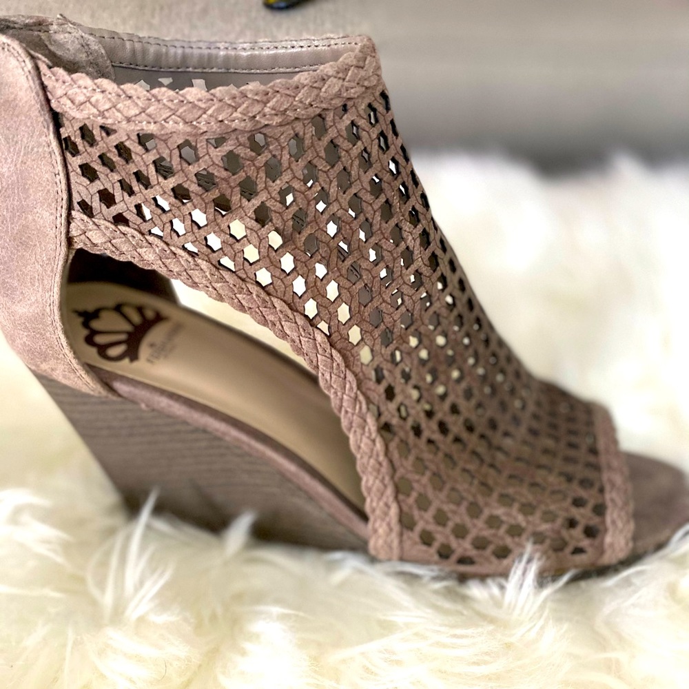 Taupe Colored “Fergalicious” Wedge by Fergie